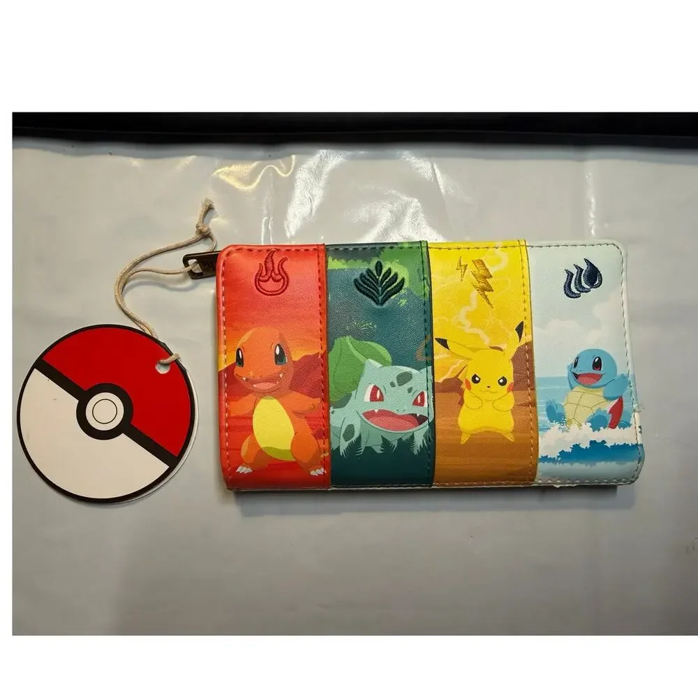 Loungefly Pokémon Starter Character Wallet NWT
